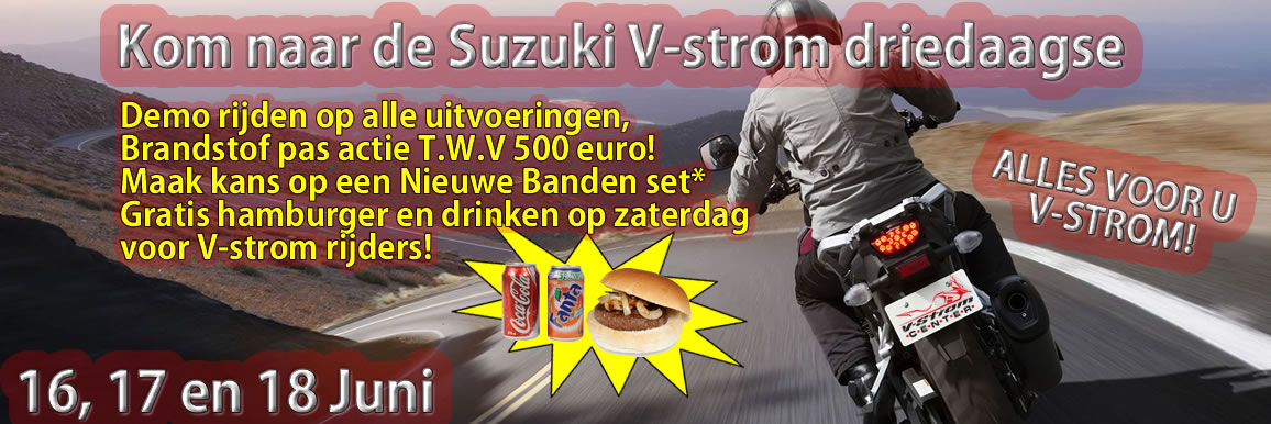 Kom ook naar de Suzuki V-strom driedaagse