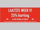LAATSTE WEEK 25% korting op alle kleding en helmen bij Kalsbeek Motoren, Zwolle