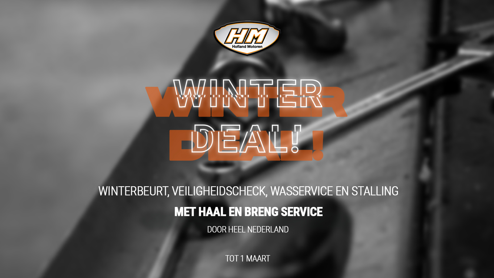 Winterdeal! Gratis halen en brengen door heel Nederland.