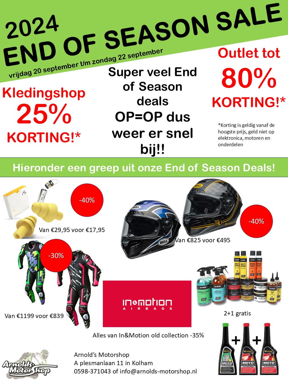 End of Season Sale 2024: Arnolds Motorshop Kolham