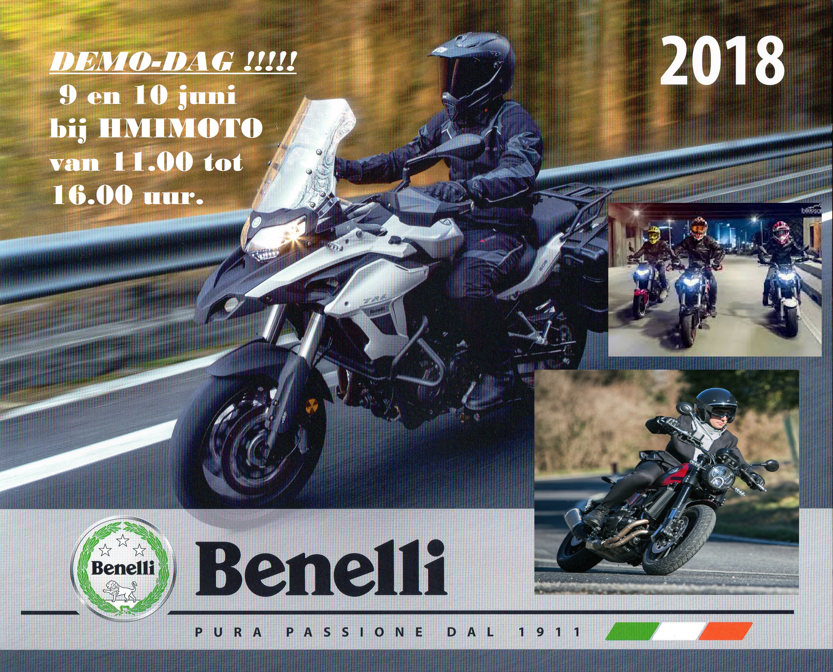 9 en 10 juni Demodag Benelli 