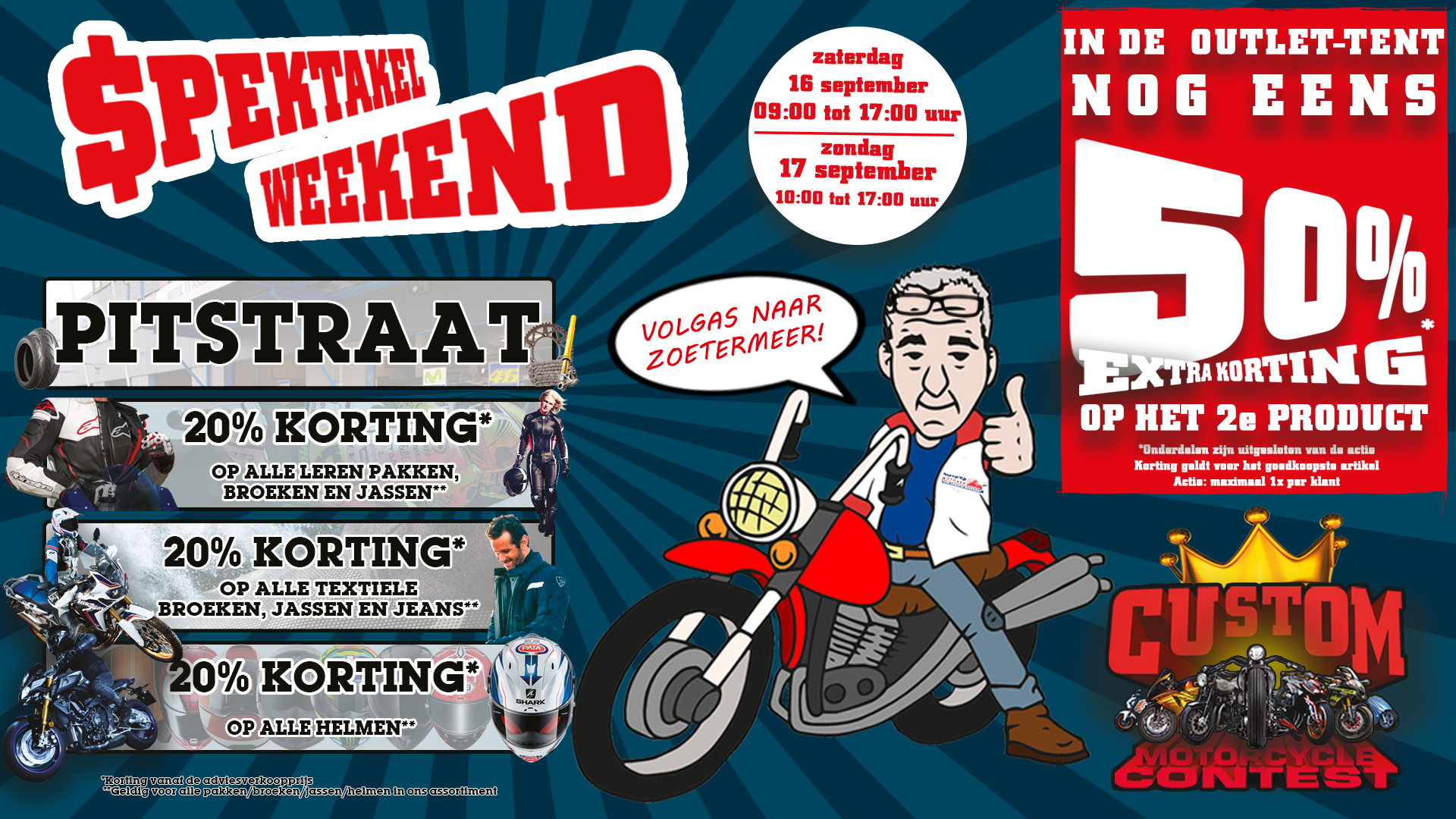 Spektakelweekend 2017 bij Hans van Wijk Motoren