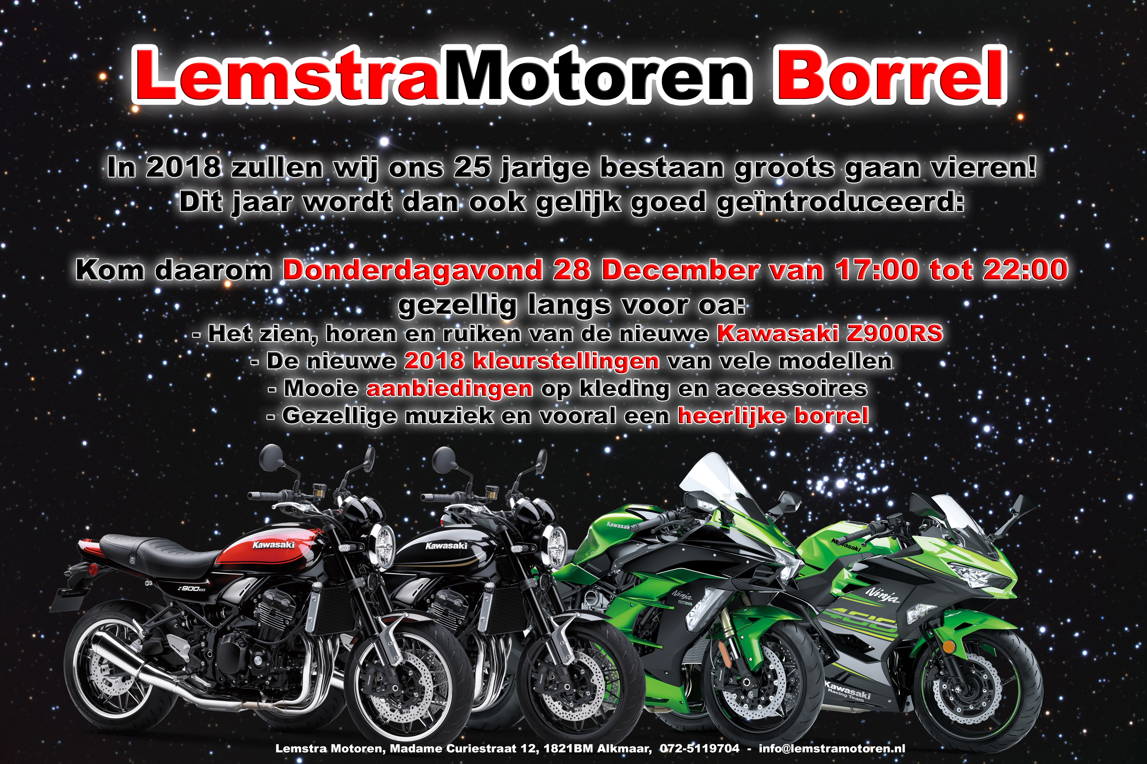 Lemstra Motoren eindejaars borrel 