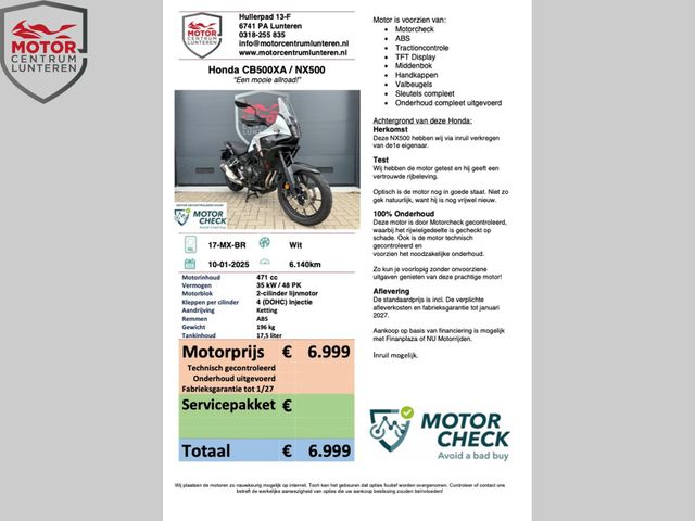 honda - nx-500