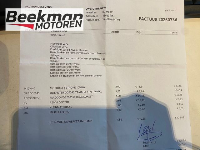yamaha - mt-03