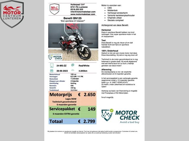 benelli - bn-125