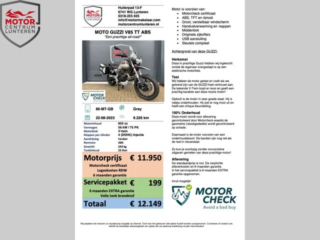 moto-guzzi - v-85-tt