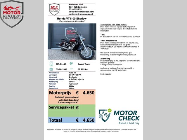 honda - vt-1100-c-shadow
