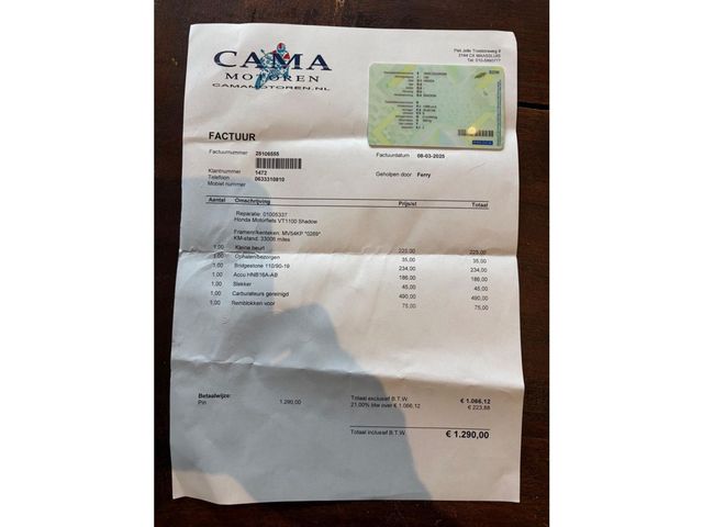 honda - vt-1100-c-shadow