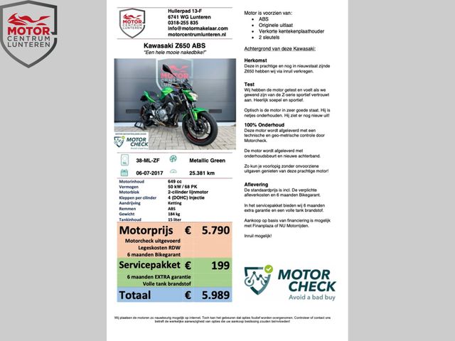 kawasaki - z650