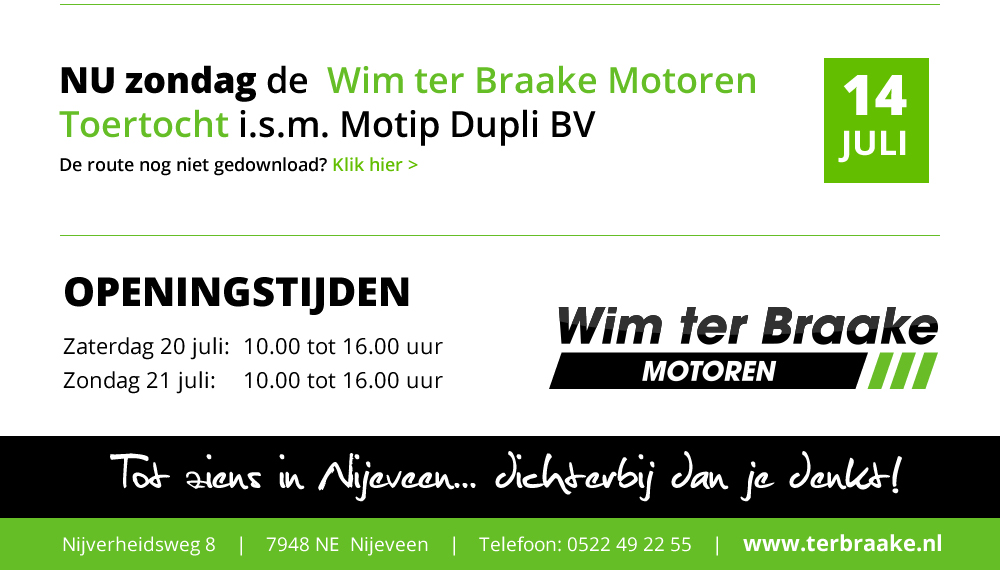 Jubileumshow 20 en 21 juli Wim ter Braake