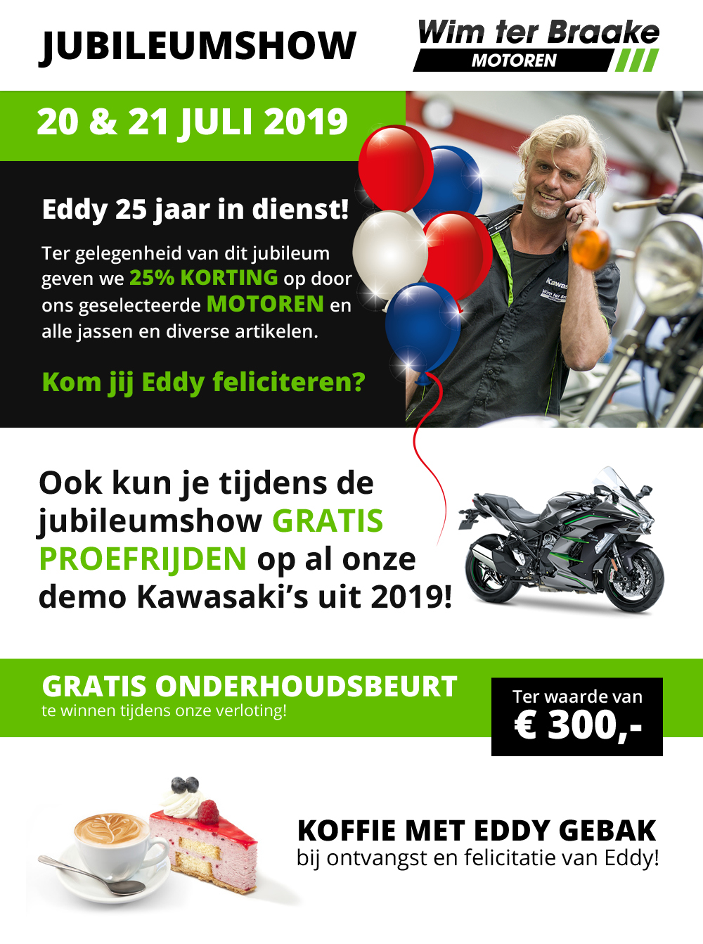Jubileumshow 20 en 21 juli Wim ter Braake
