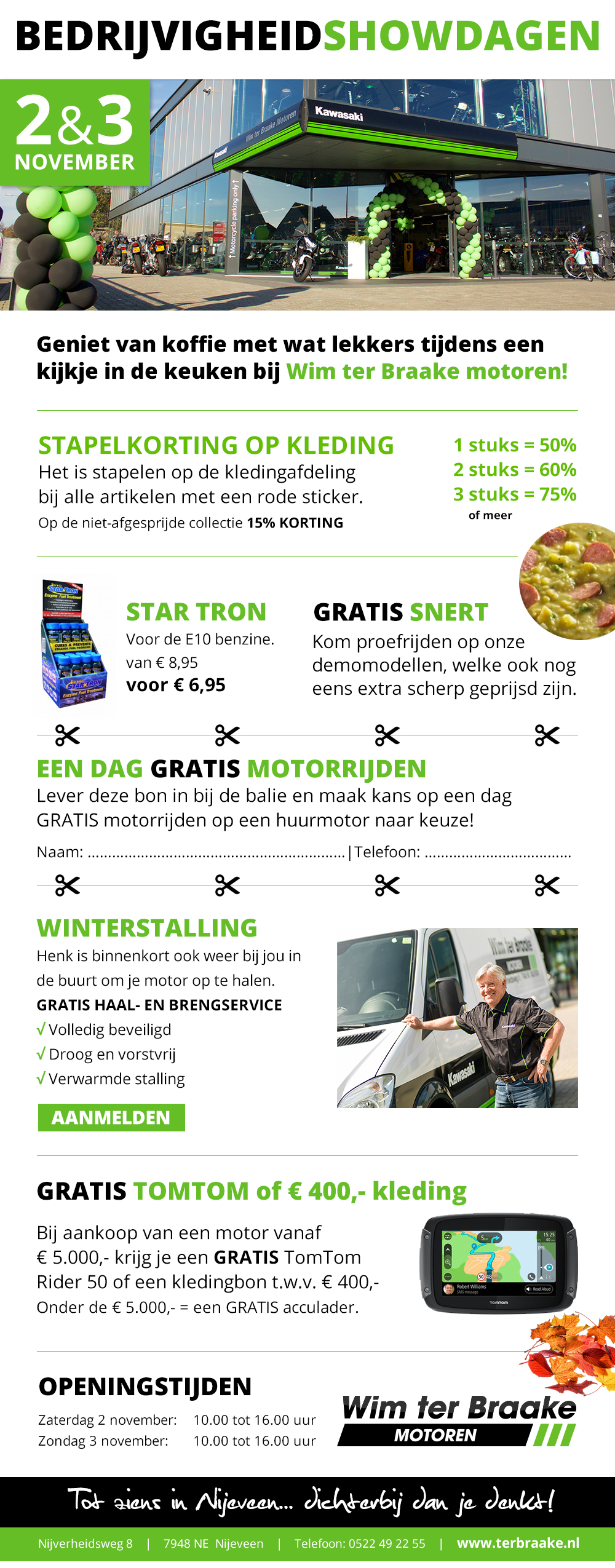 2 en 3 Nov   Bedrijvigheid Showdagen 