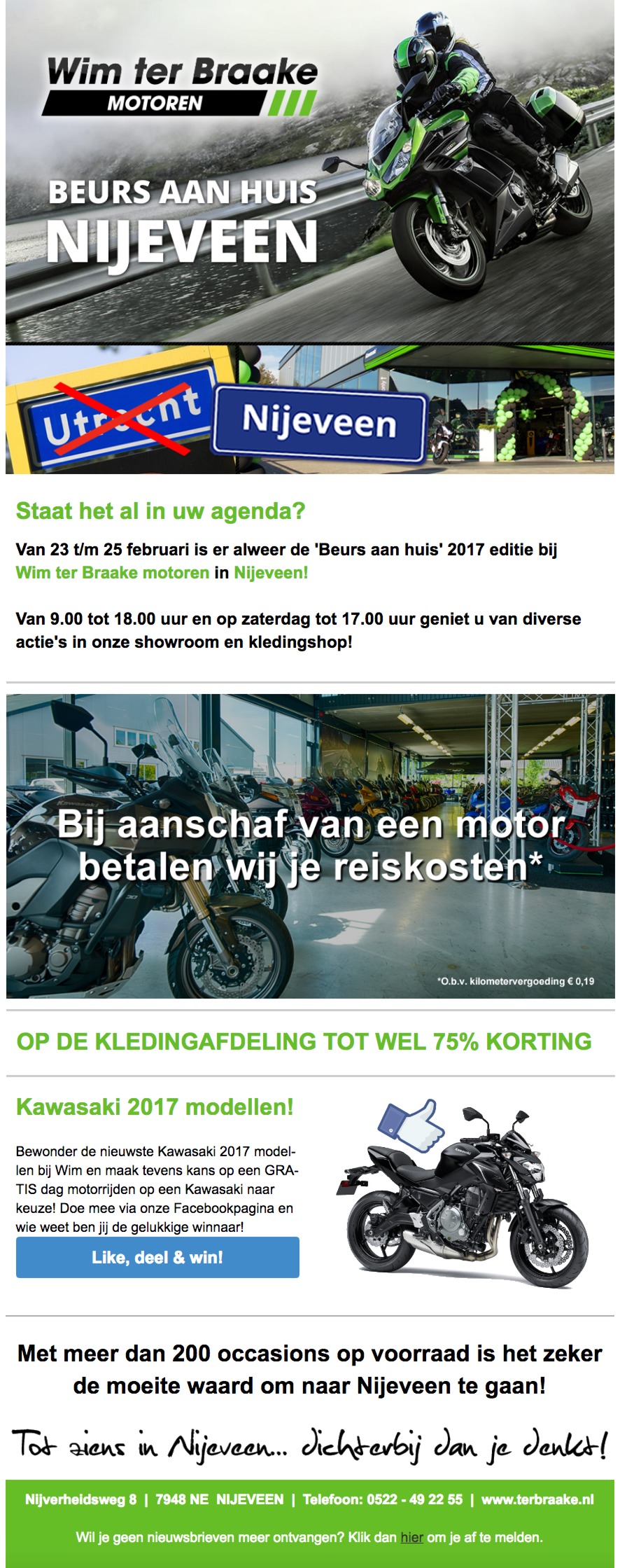 23 T/M 25 FEB.  BEURS AAN HUIS NIJEVEEN