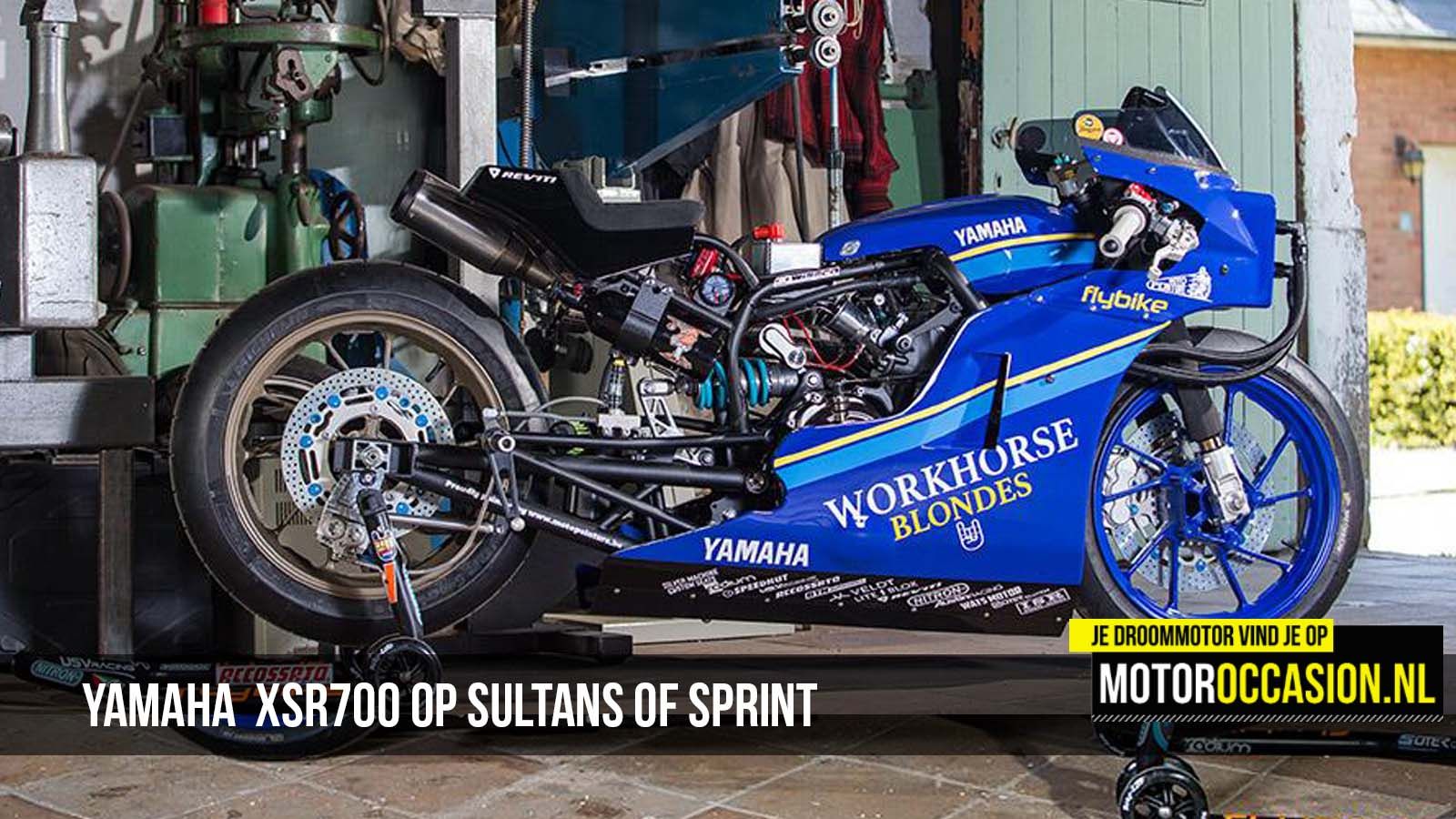 Yamaha en Workhorse Speed Shop XSR 700 op Sultans of Sprint