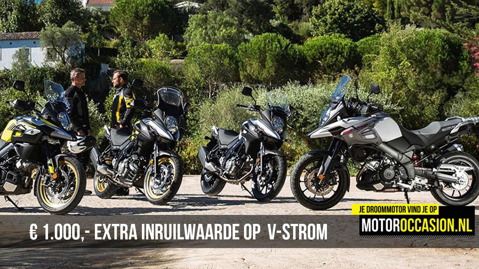 &euro;1.000,- extra inruilwaarde op Suzuki V-Strom
