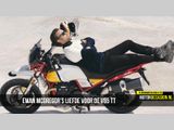 Ewan McGregor heeft zijn hart verpand aan Moto Guzzi