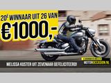 20e winnaar &euro;1000,- Motoroccasion actie is bekend.