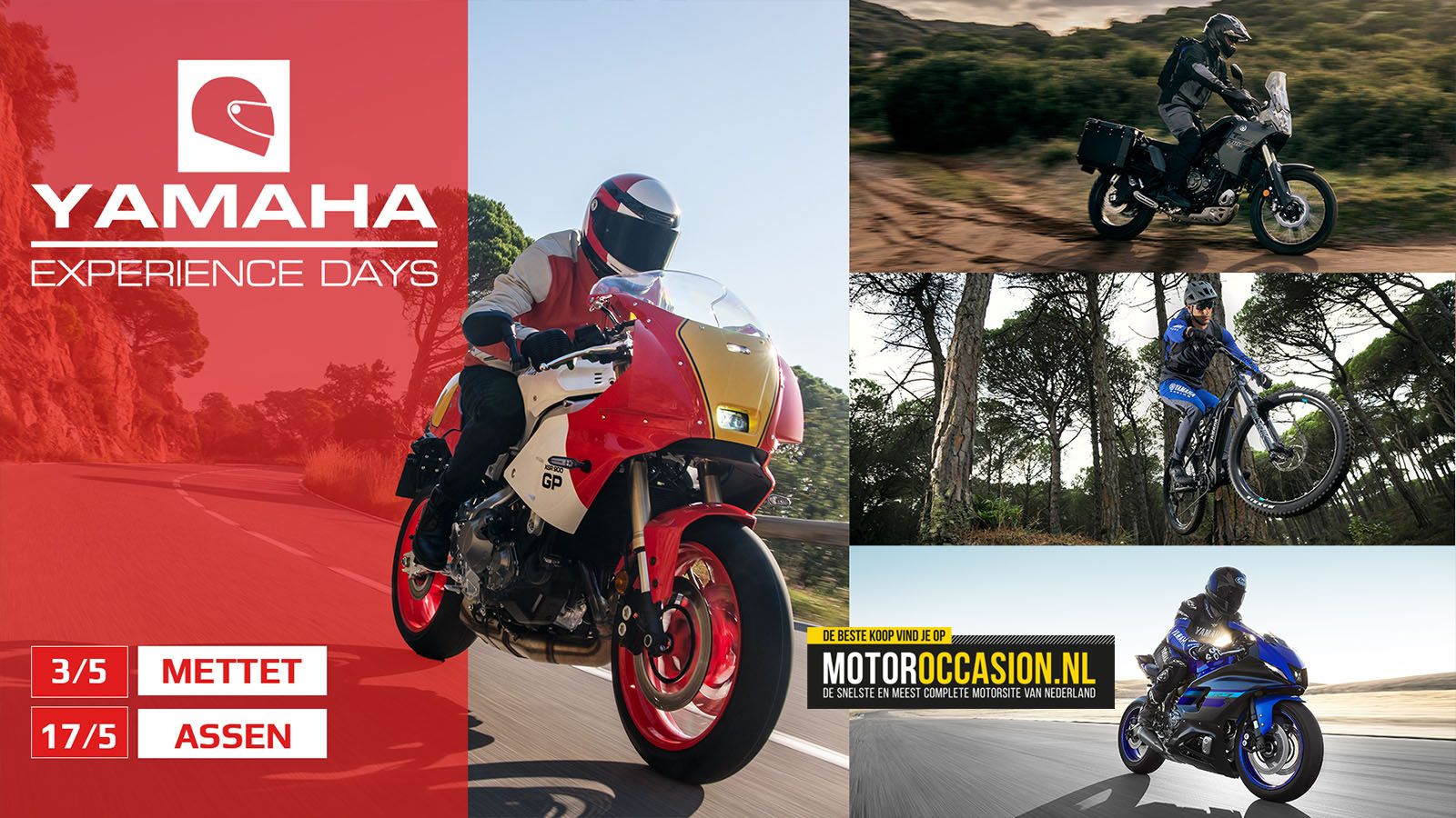Adrenaline, snelheid en avontuur voor Yamaha-rijders en -fans