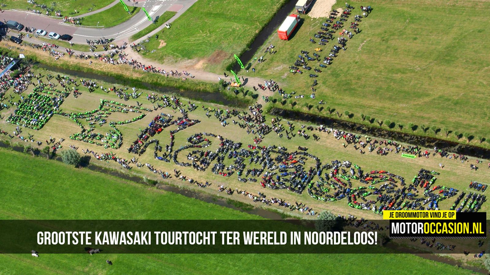Grootste Kawasaki Tourtocht ter wereld in Noordeloos