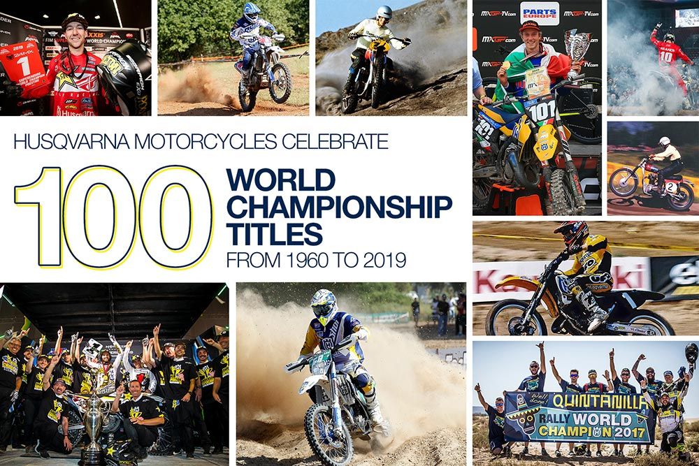 HUSQVARNA viert het 100e wereldkampioenschap!