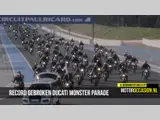 Record gebroken voor de grootste Ducati Monster Parade