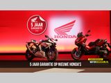 5 jaar garantie op Honda motorfietsen