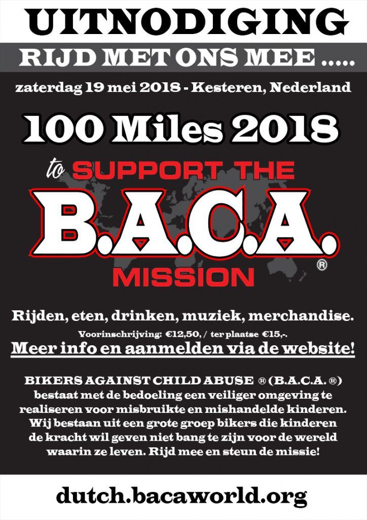100 miles 4 B.A.C.A. Treffen en Ride Out