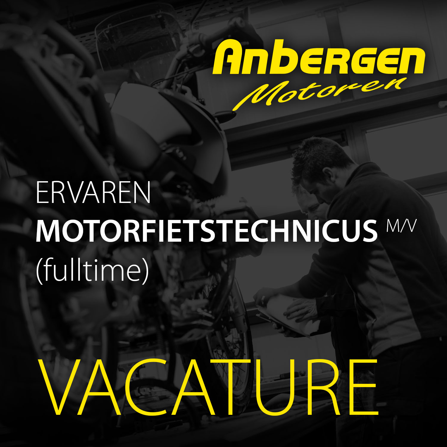 Vacature MOTORFIETSTECHNICUS m/v (fulltime)