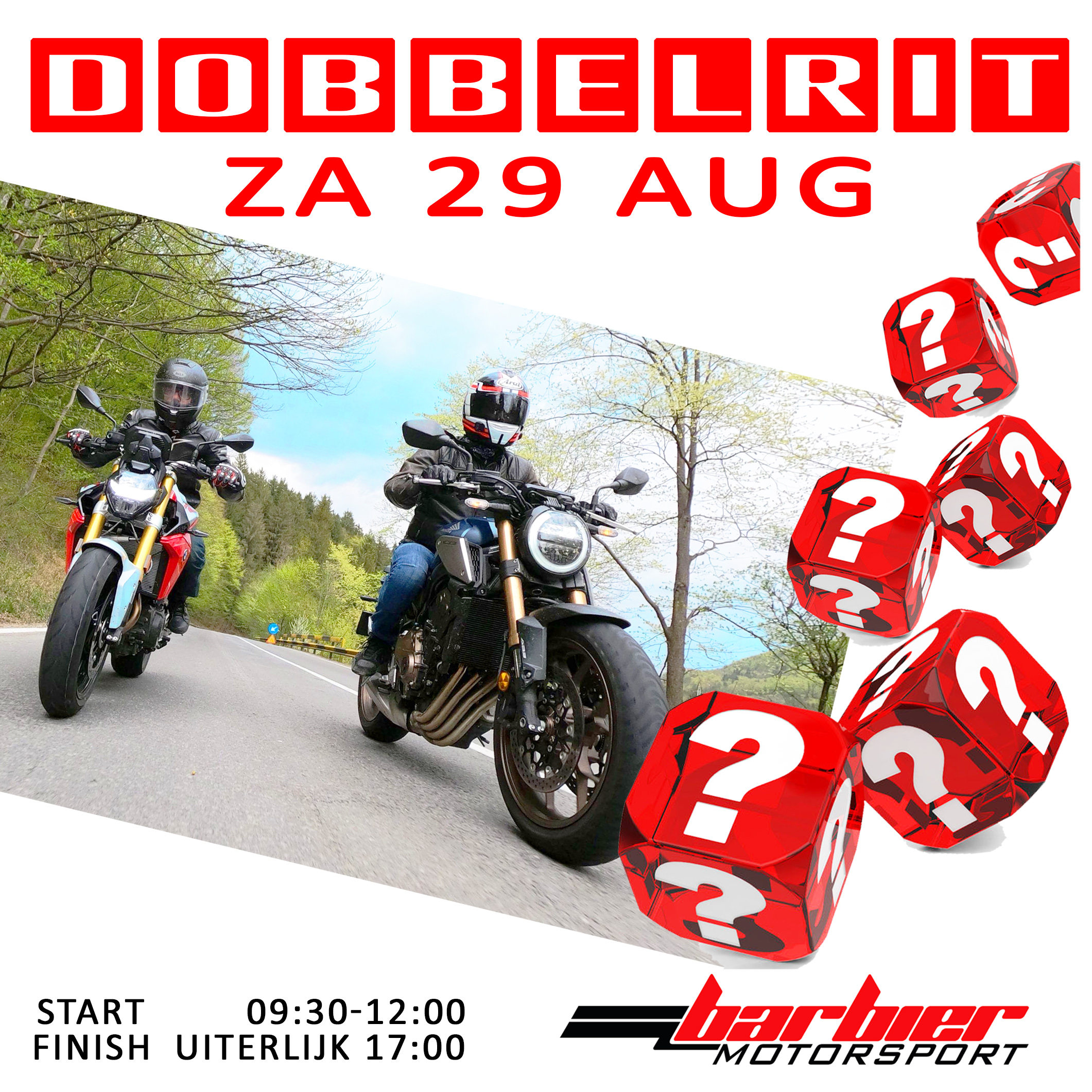 De Dobbelrit! De leukste tourrit in Drenthe is op 29 Augustus 2026