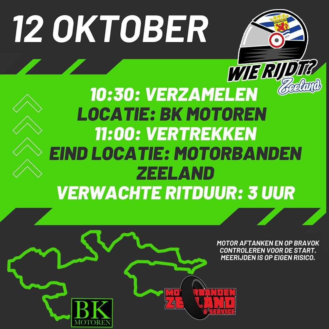 Wie rijdt ?  Zeeland. 12 Oktober 2024.