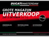 MEGA MAGAZIJN UITVERKOOP BIJ DUCATI AMSTERDAM